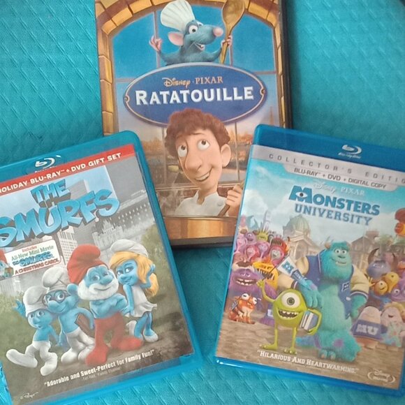 Smurfs, Monsters, Ratatouille DVDs - Picture 2 of 8